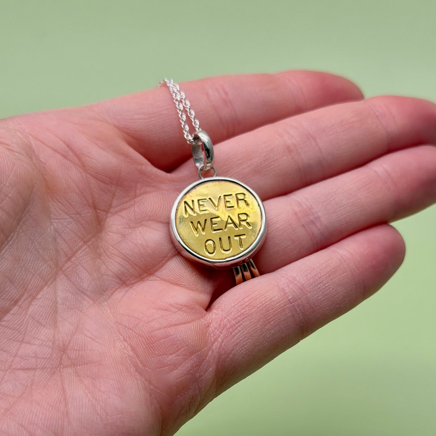 “Never Wear Out” Union Button Necklace