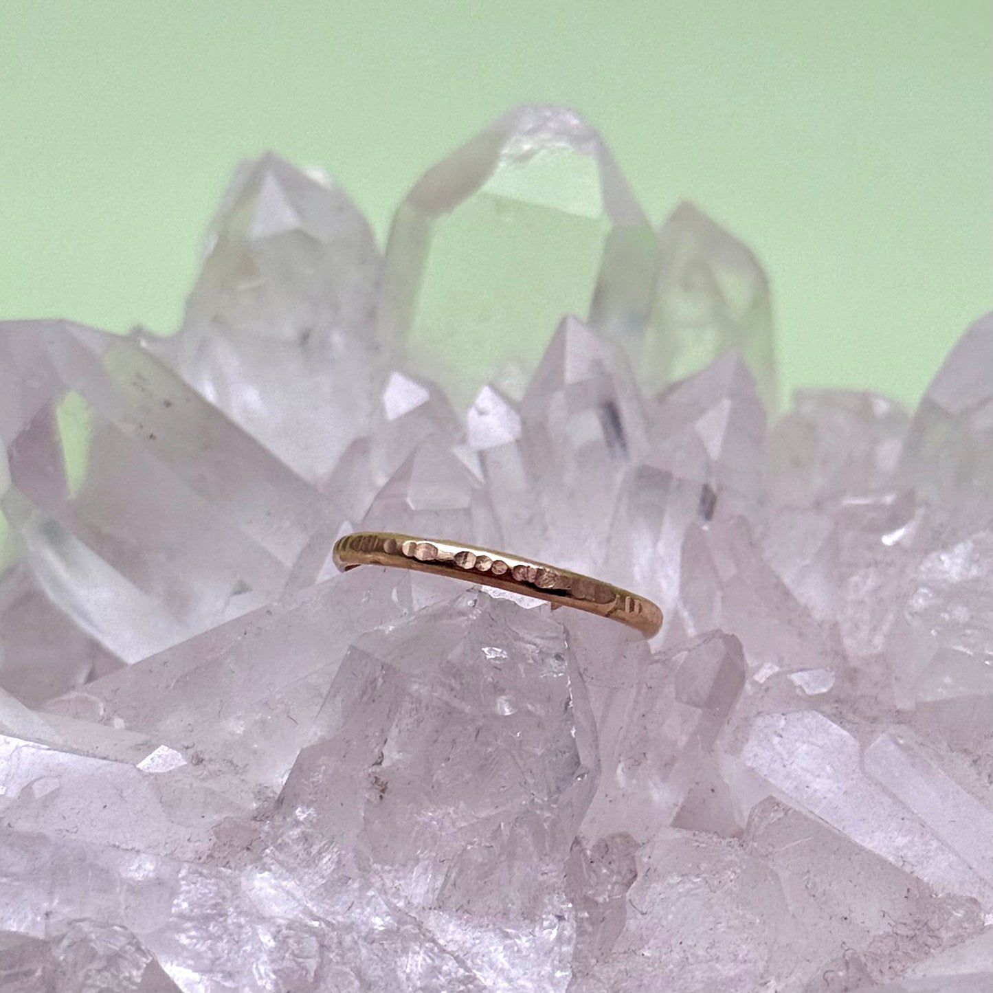 Gold Filled Textured Band