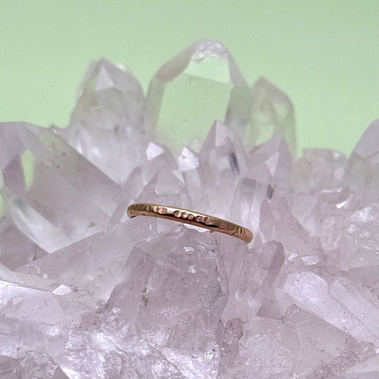 Gold Filled Textured Band