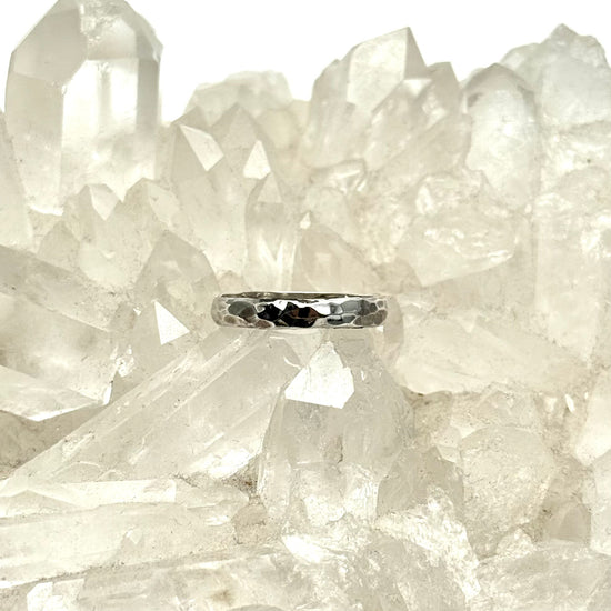 Hammered Silver Band