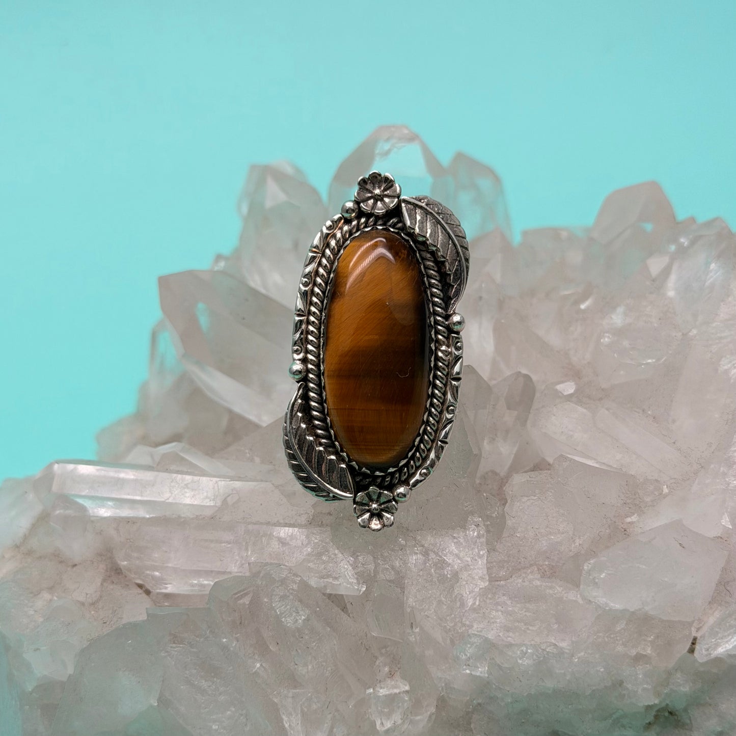 High Vibing Tigers Eye Ring