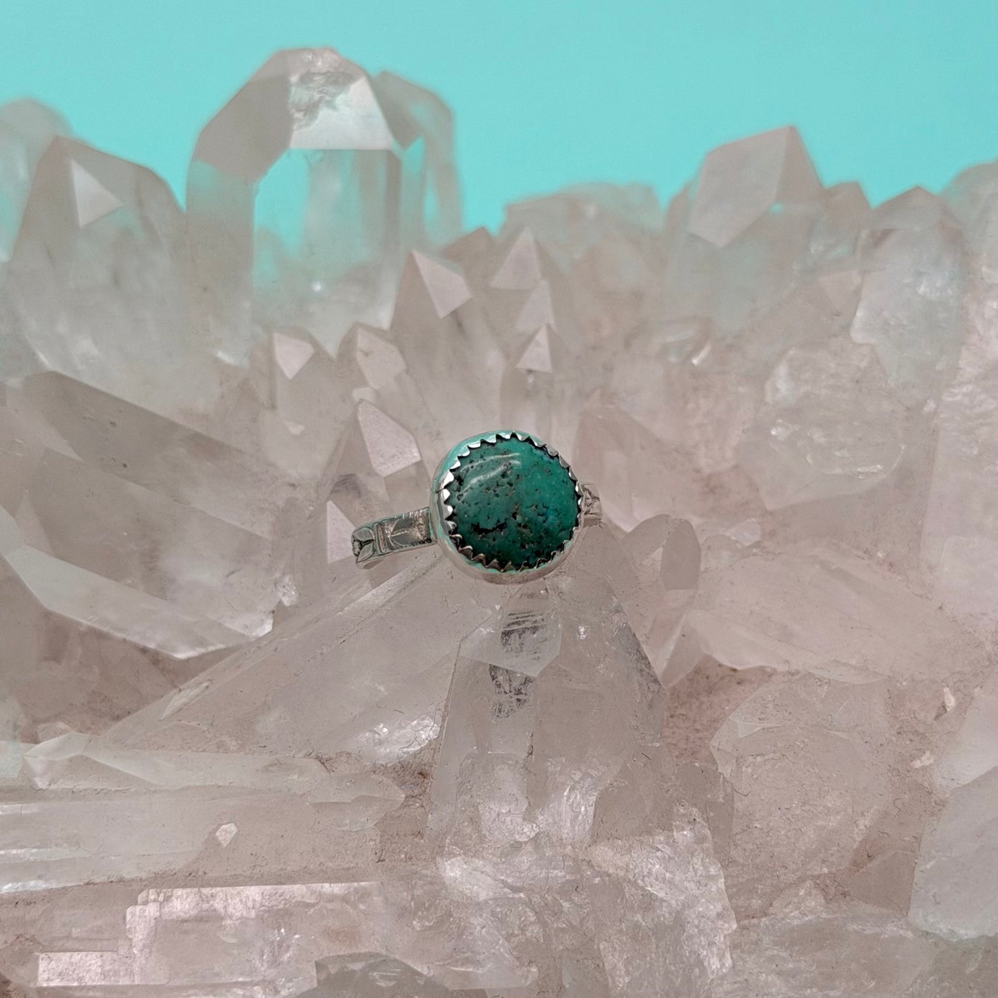 West Coast Handcut Turquoise Ring