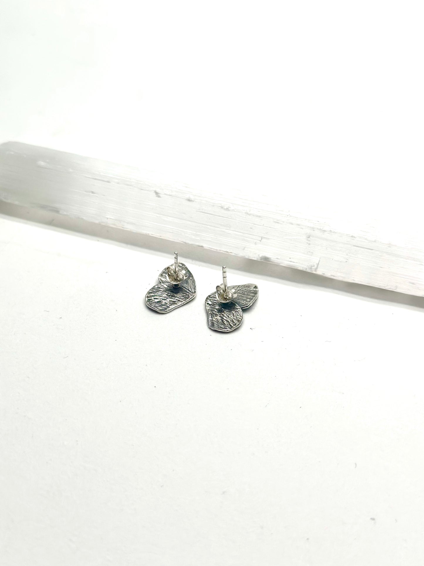Butterfly Wing Studs- Silver