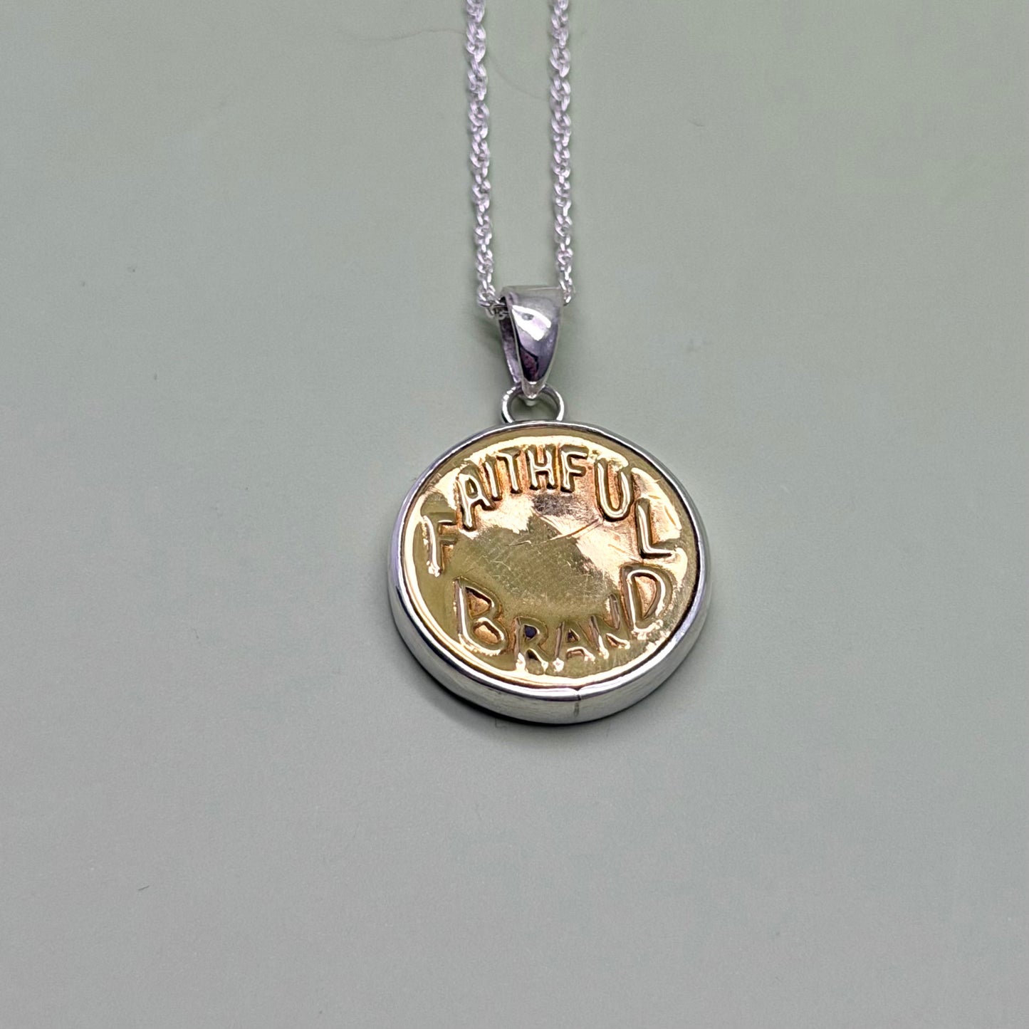 “Faithful Brand” Union Button Necklace
