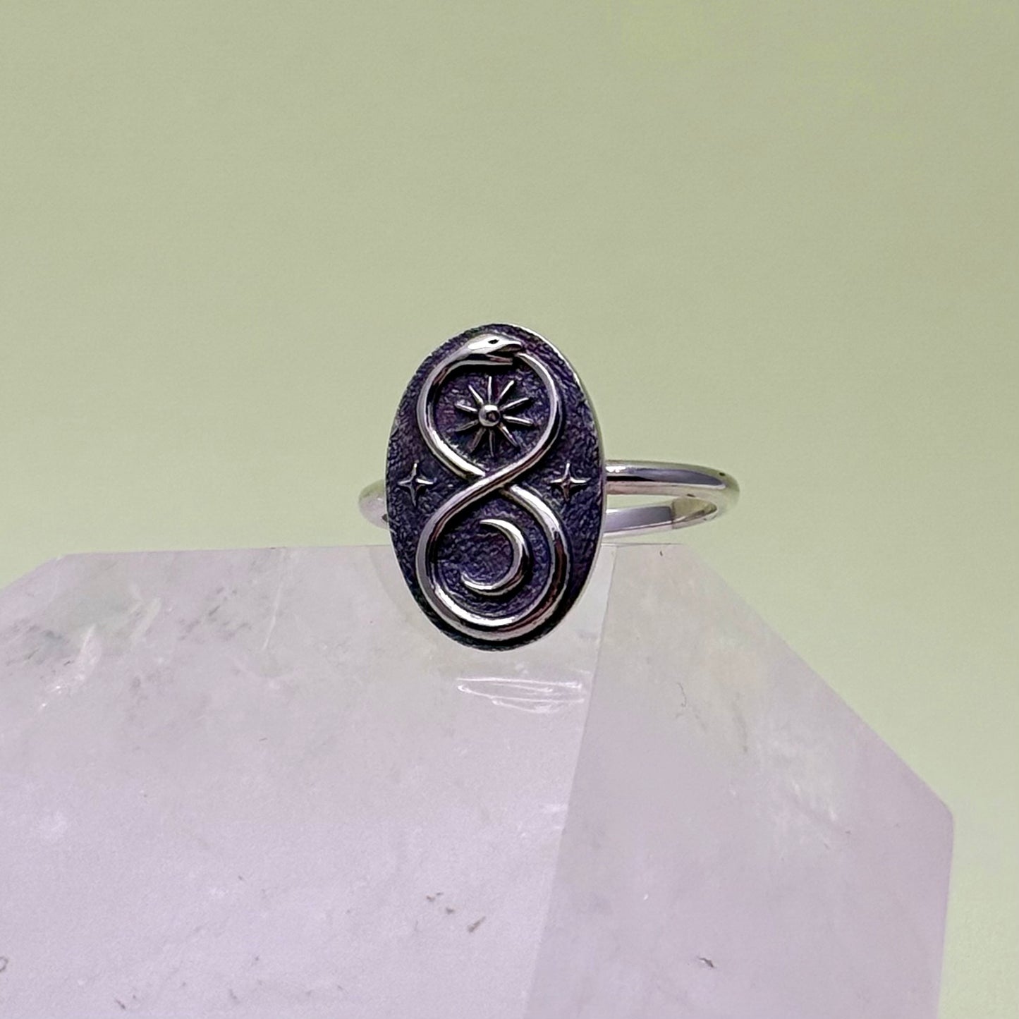 Silver Ouroboros Ring