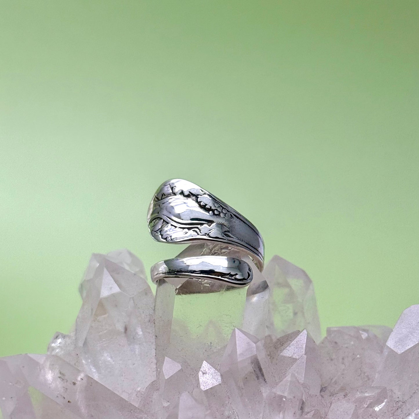 Adjustable Silver Spoon Ring