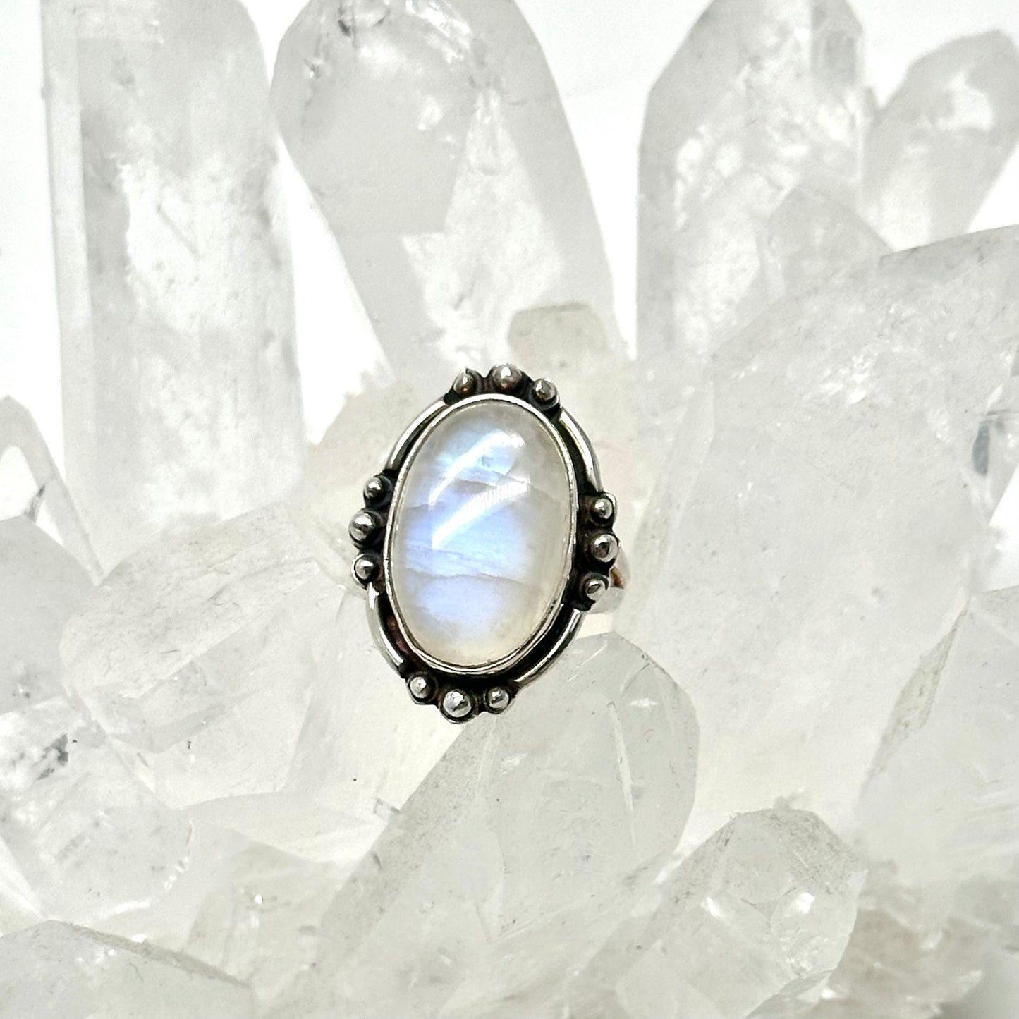 Raw Beauty Moonstone Ring