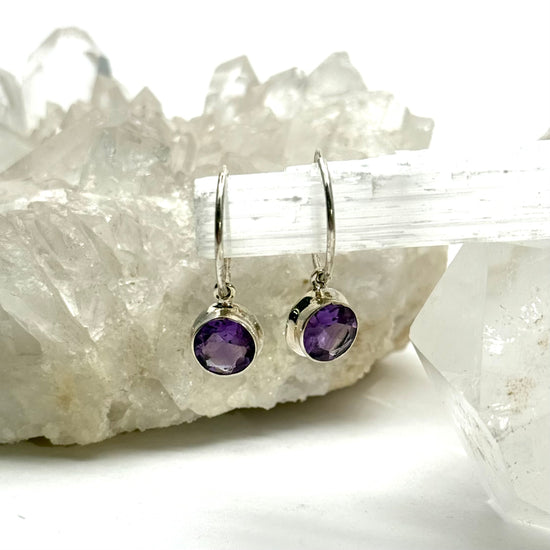 Cora Amethyst Hoops