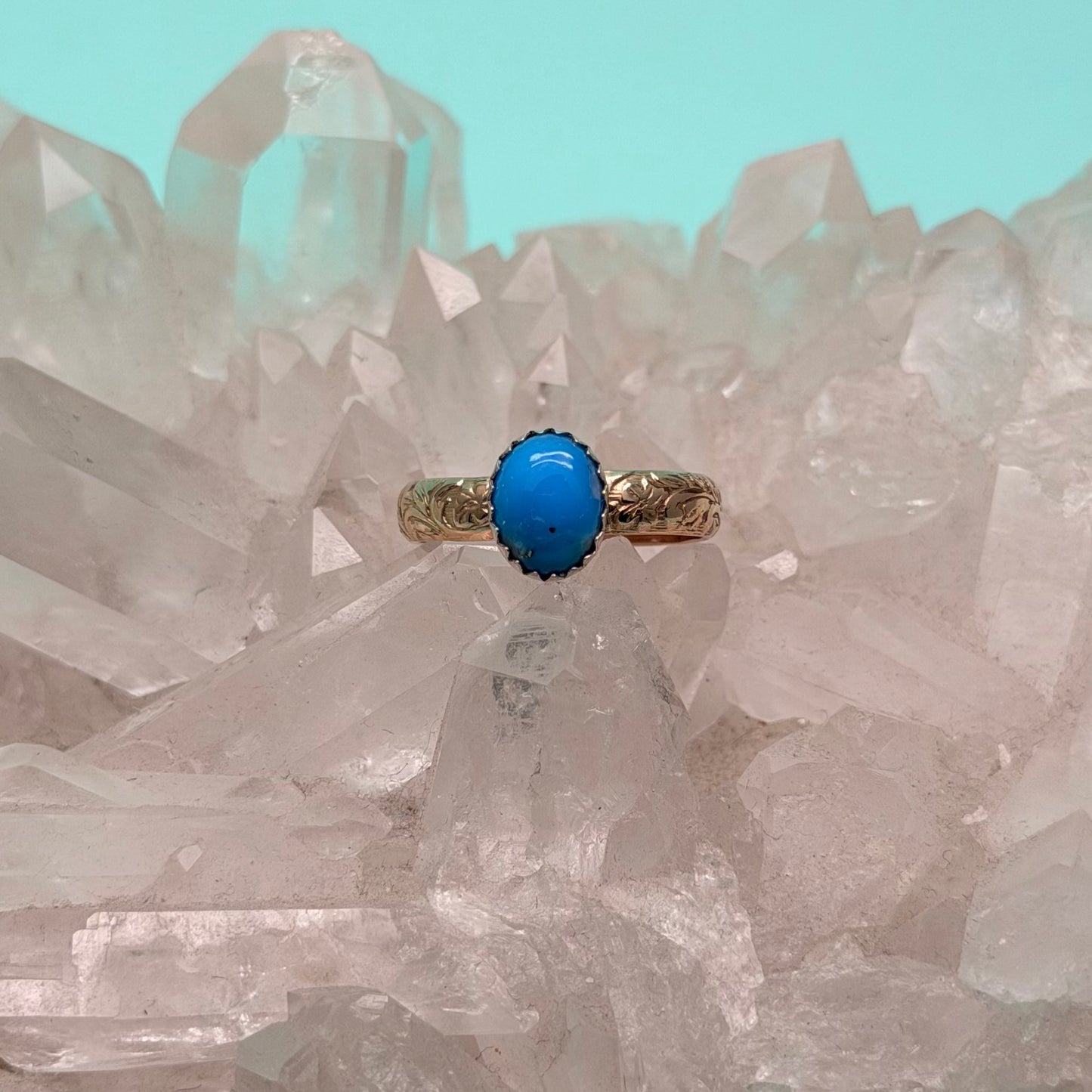 Maisie 14kt Goldfill Turquoise Ring