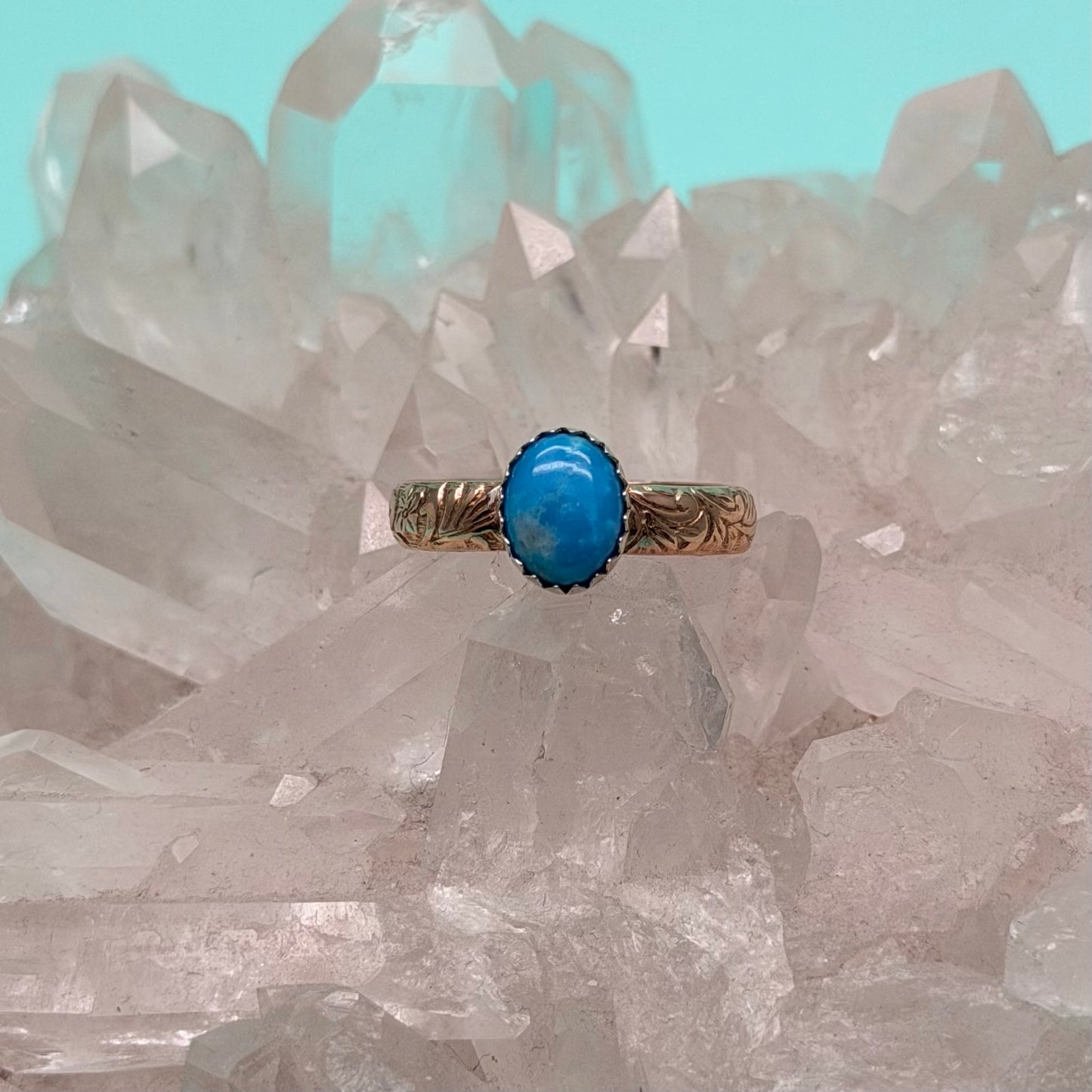 Maisie 14kt Goldfill Turquoise Ring