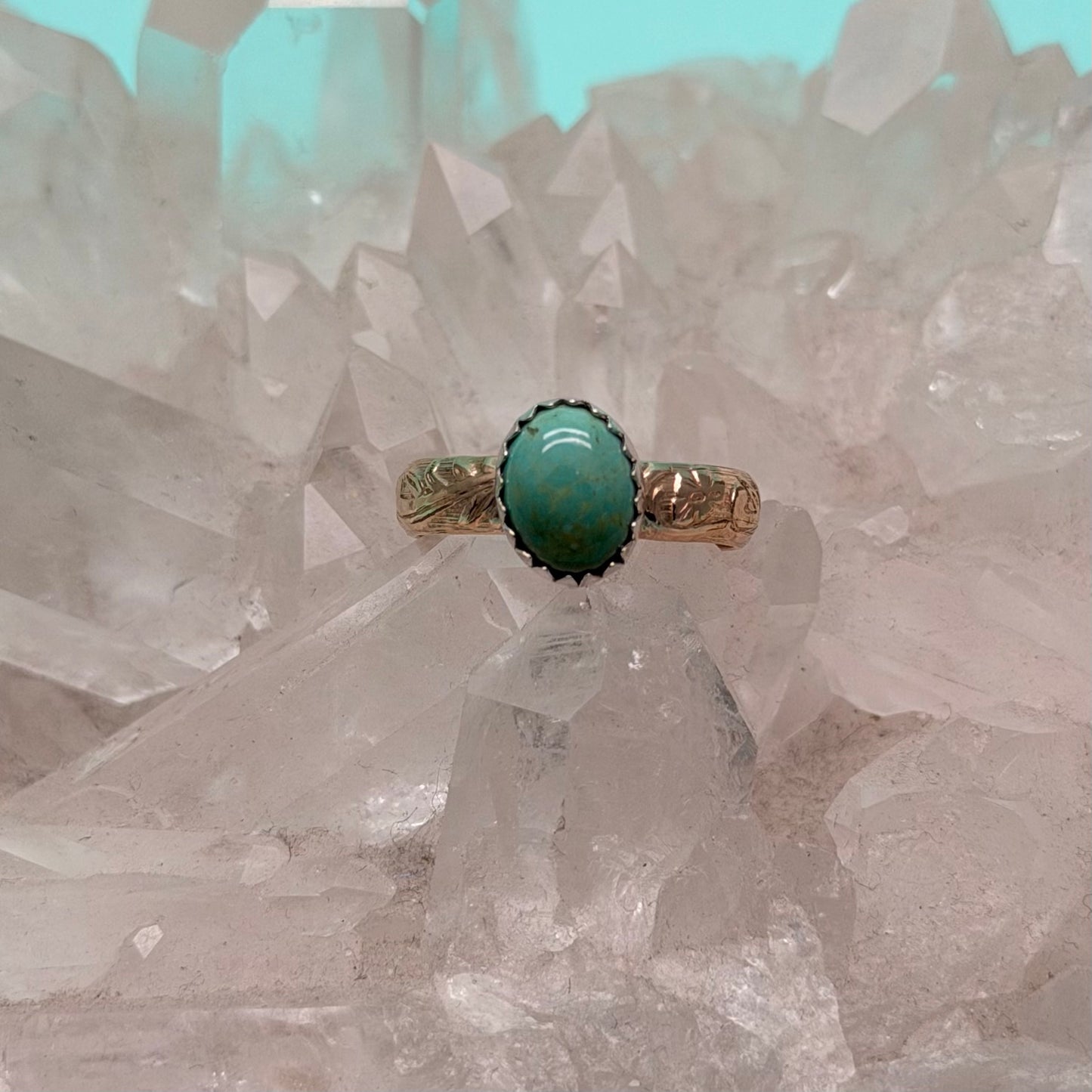 Maisie 14kt Goldfill Turquoise Ring