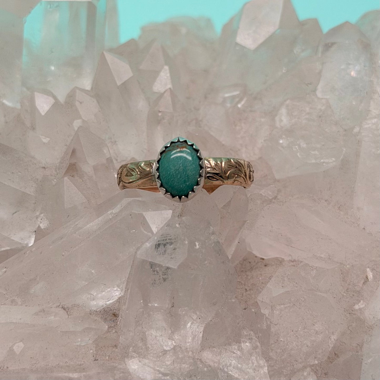 Maisie 14kt Goldfill Turquoise Ring