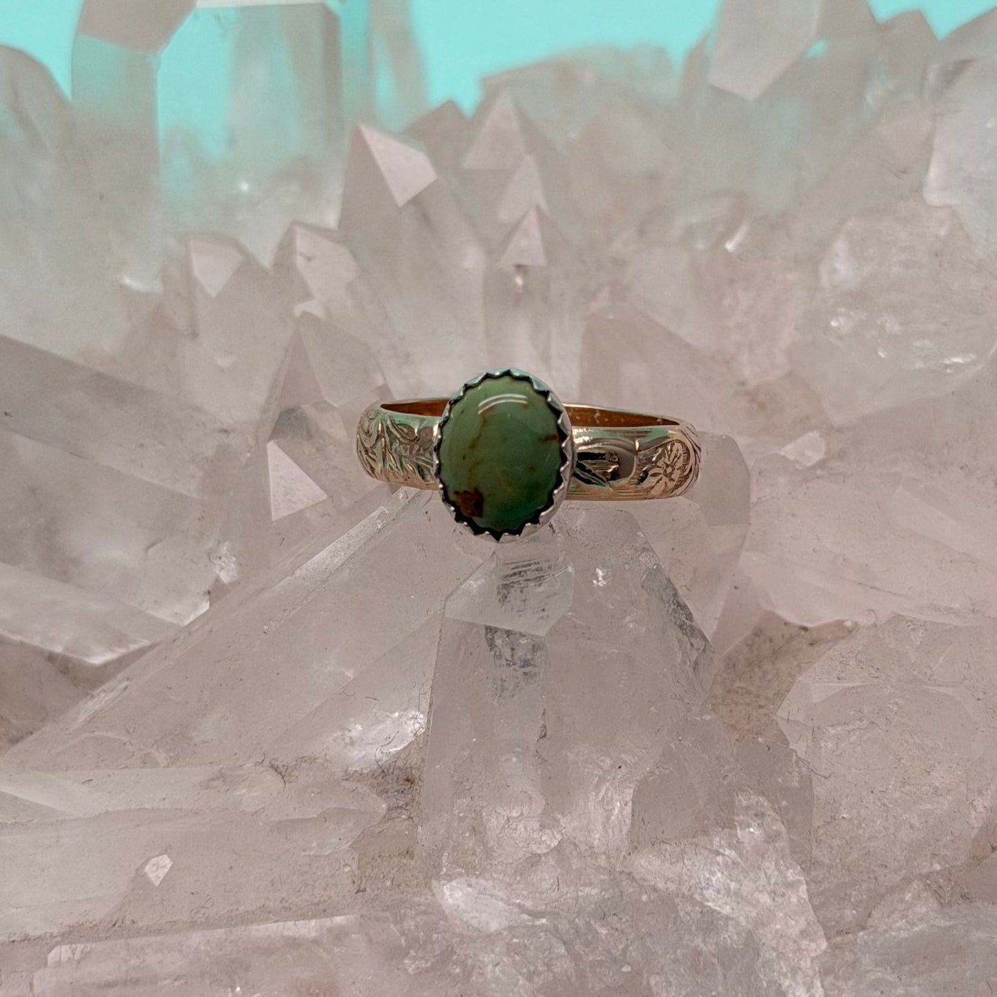 Maisie 14kt Goldfill Turquoise Ring