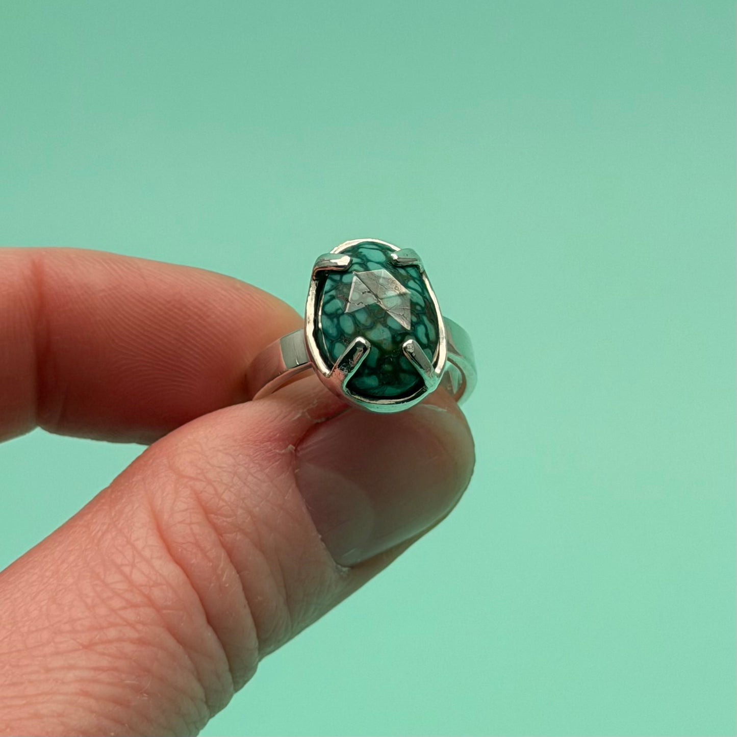 Saylor Turquoise Prong Set Ring