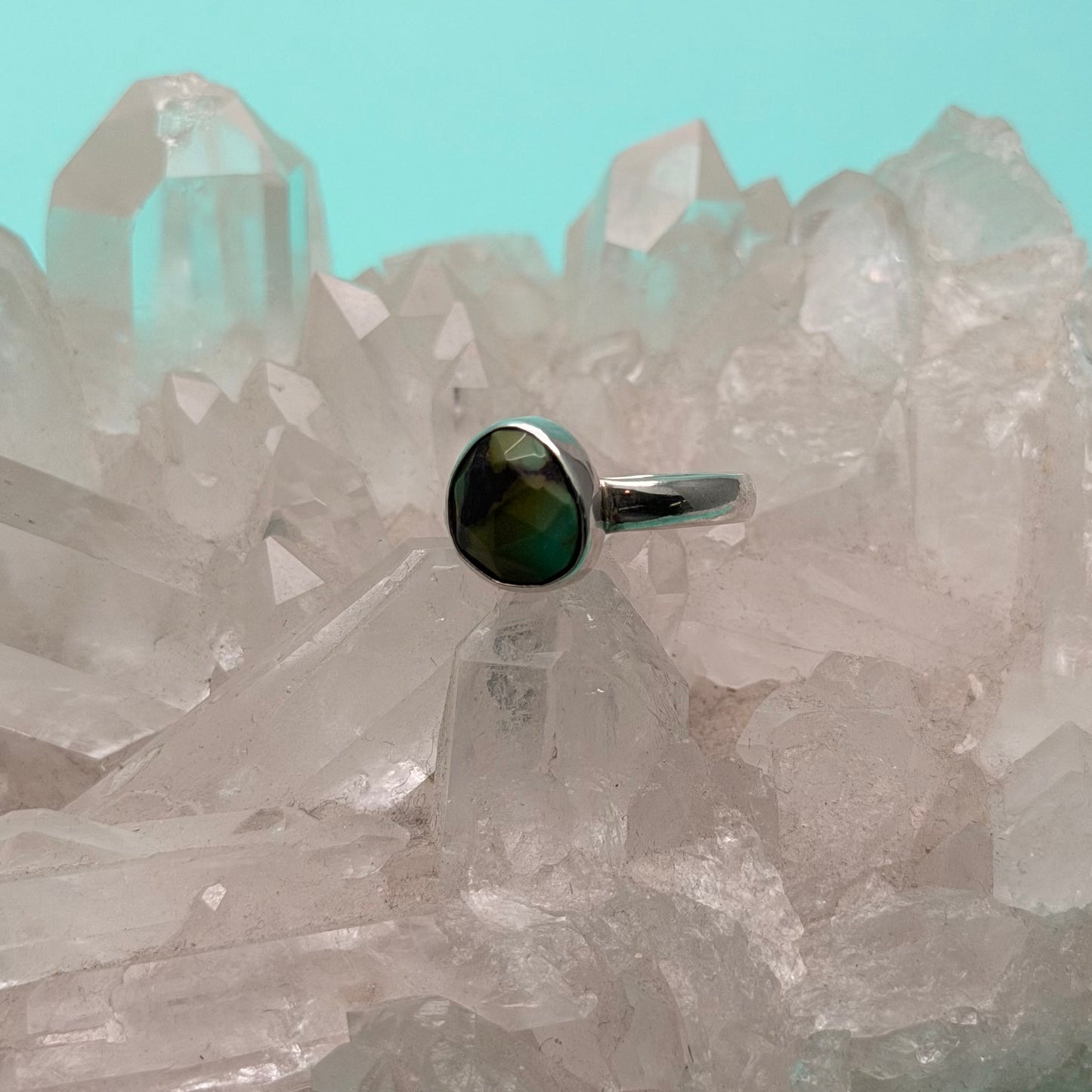 Monet Faceted Turquoise Ring