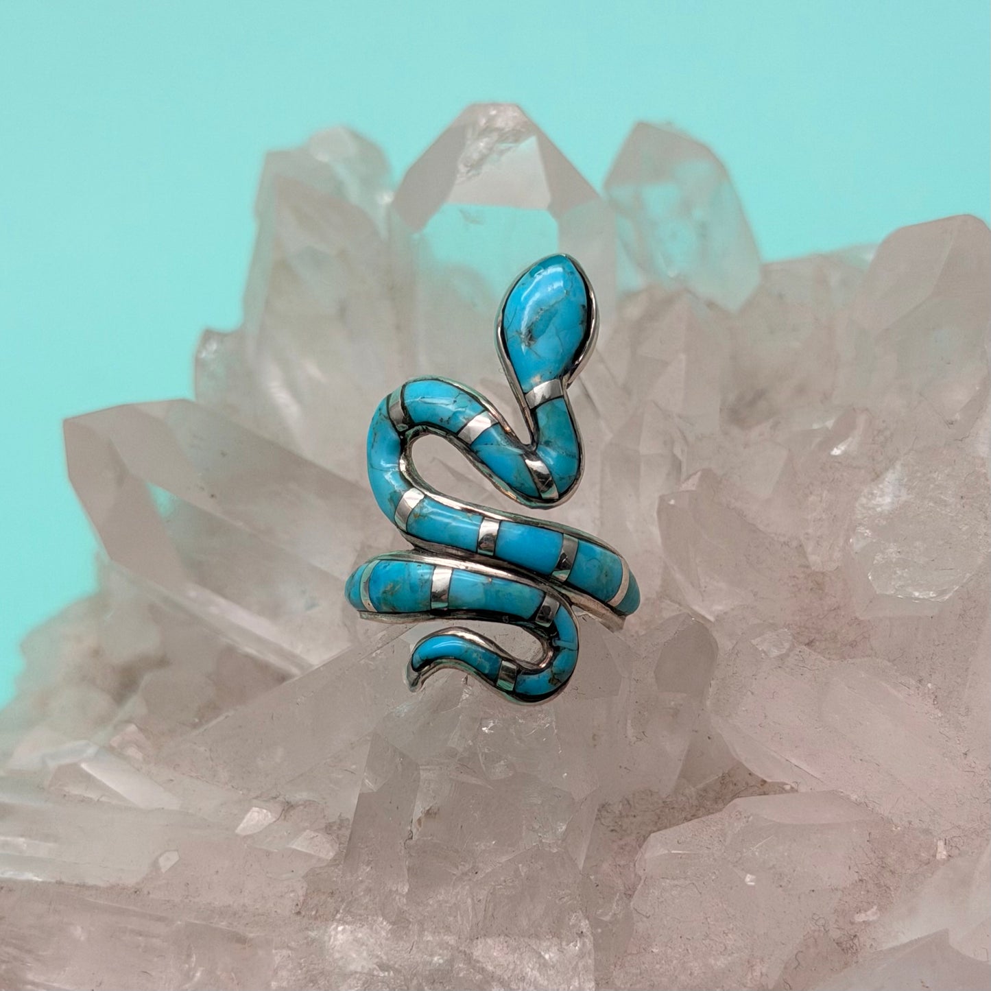 Turquoise Snake Ring