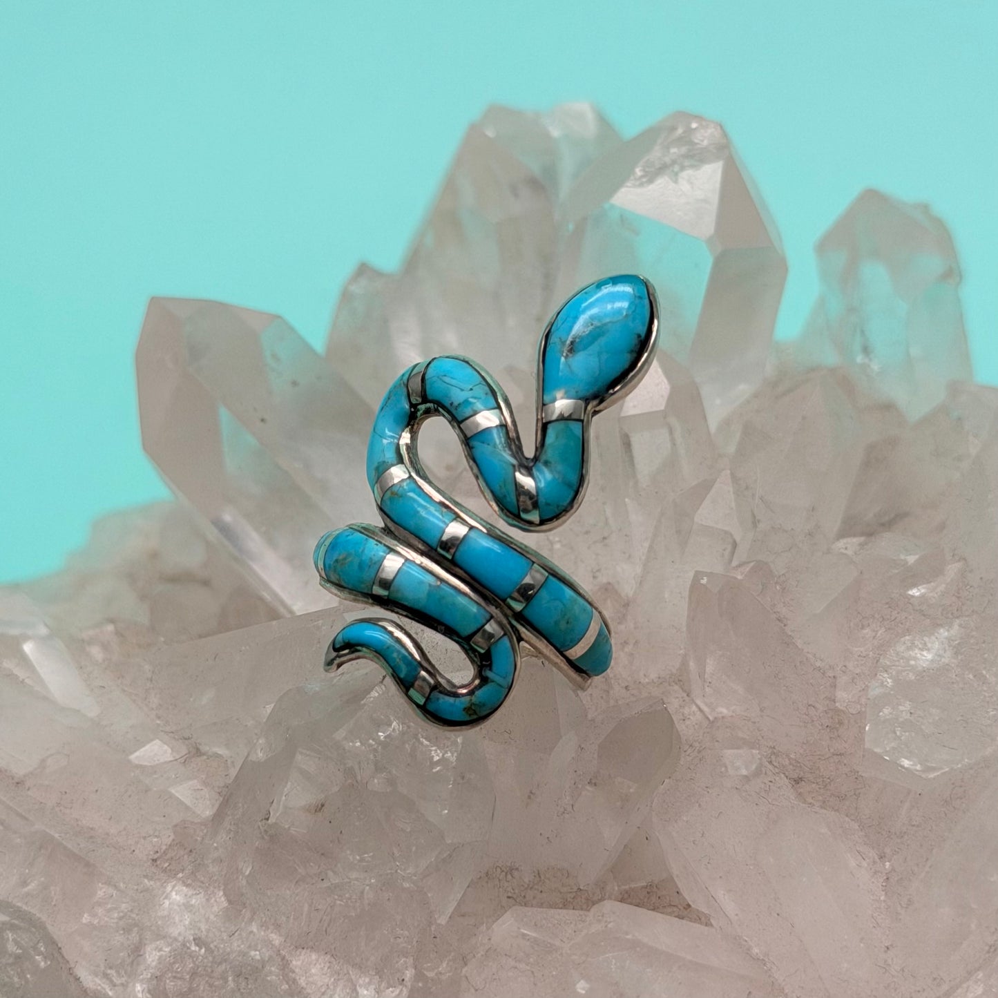 Turquoise Snake Ring