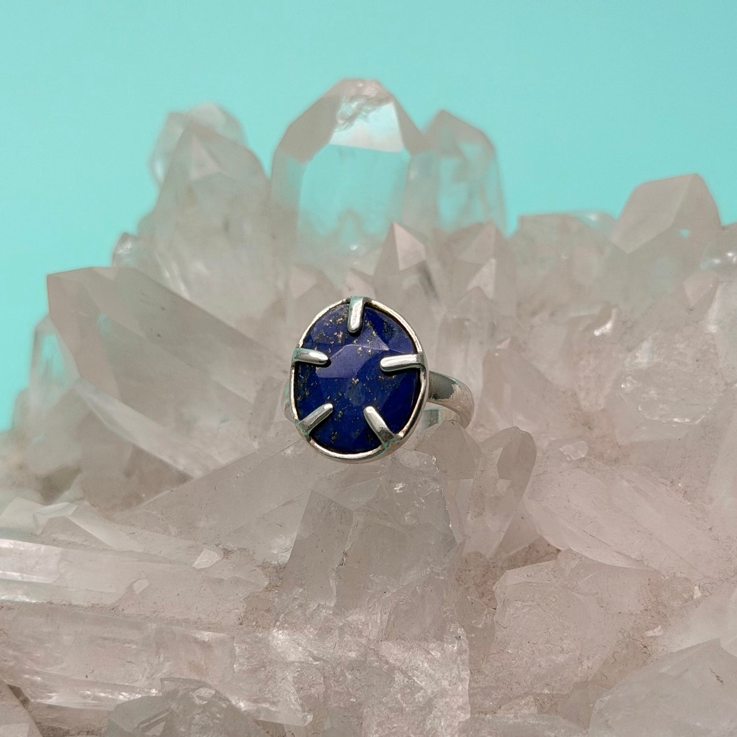 Saylor Lapis Prong Set Ring