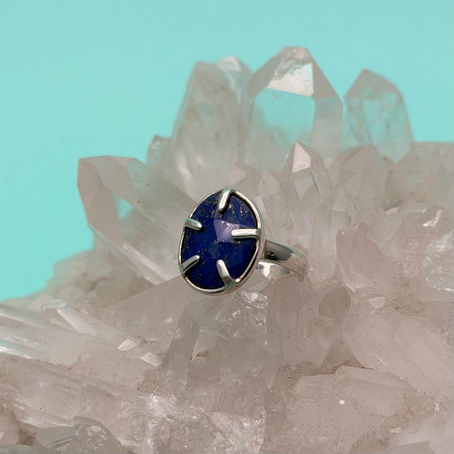 Saylor Lapis Prong Set Ring