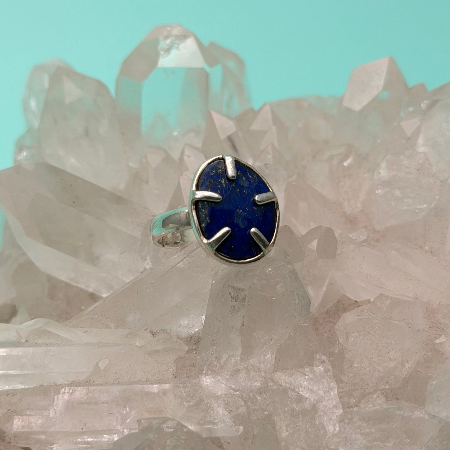 Saylor Lapis Prong Set Ring