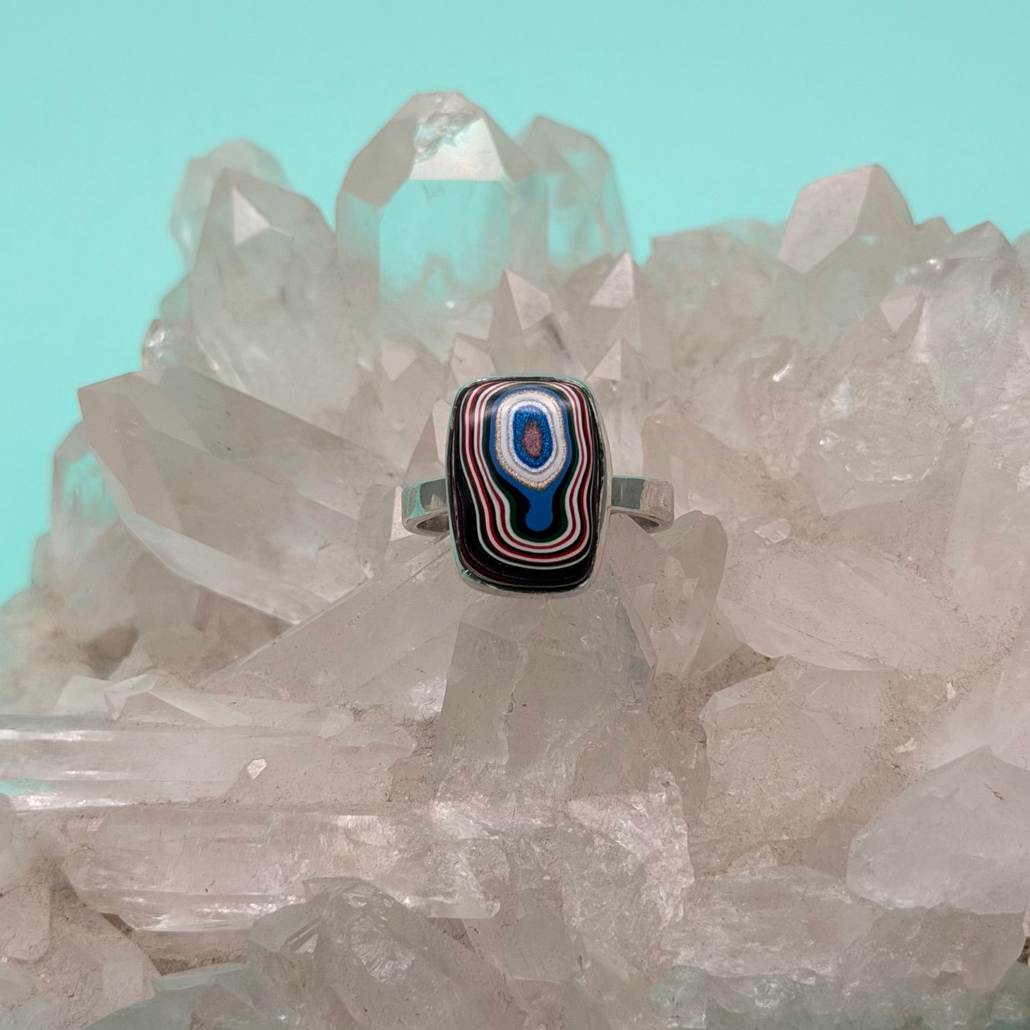 Fordite Ring Size 9