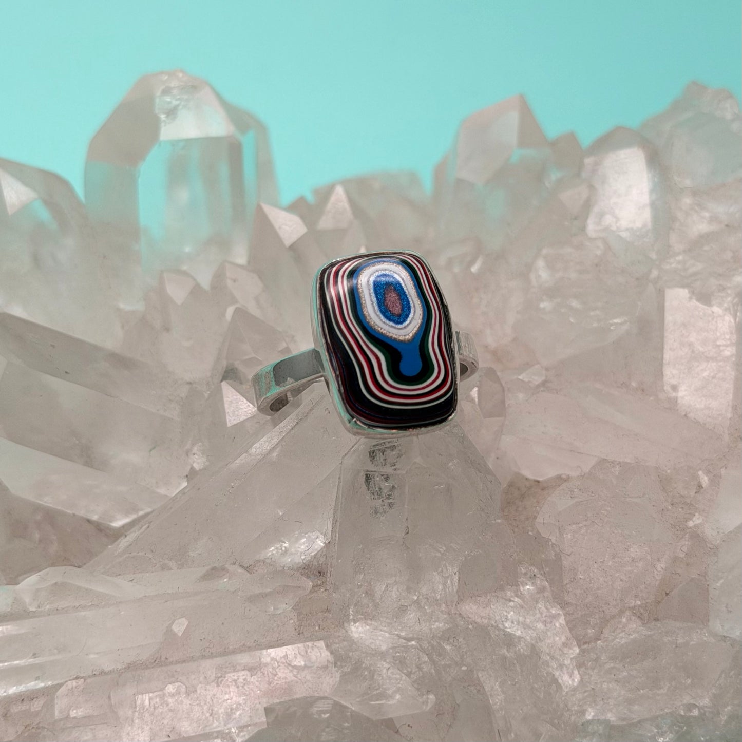 Fordite Ring Size 9