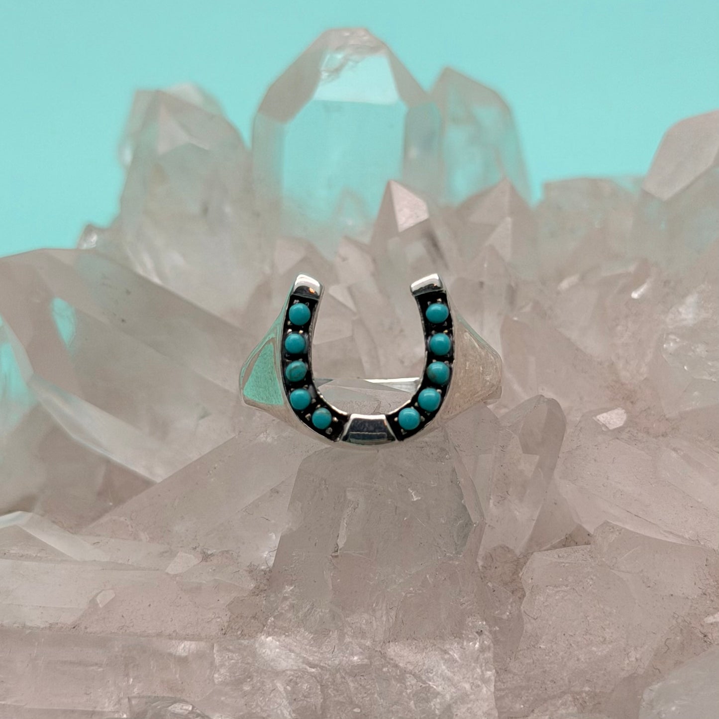 Turquoise Horseshoe Ring