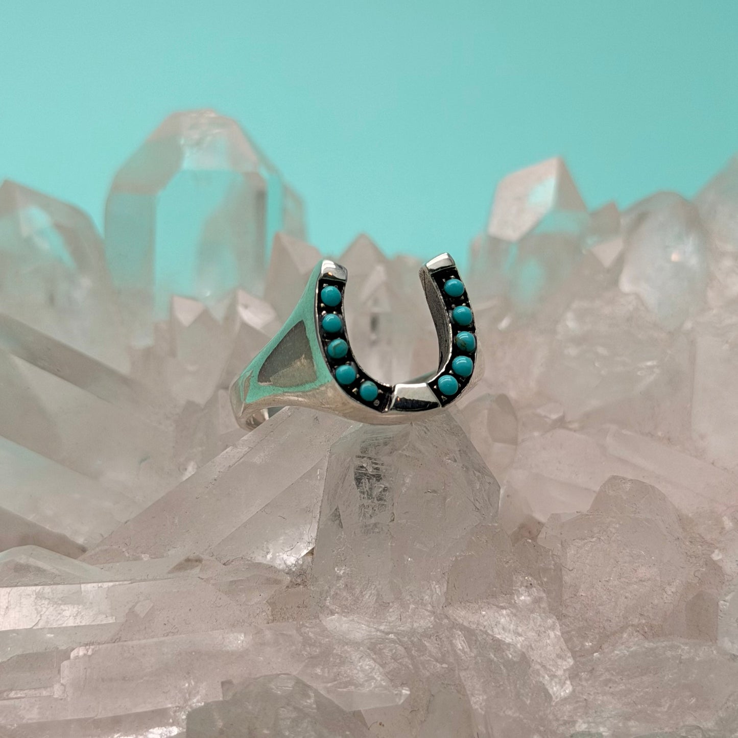 Turquoise Horseshoe Ring