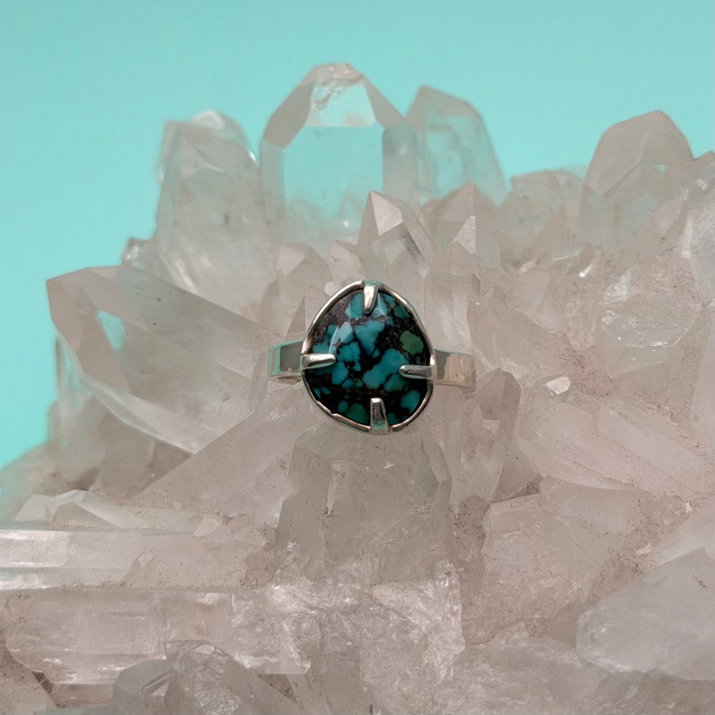 Saylor Turquoise Prong Set Ring