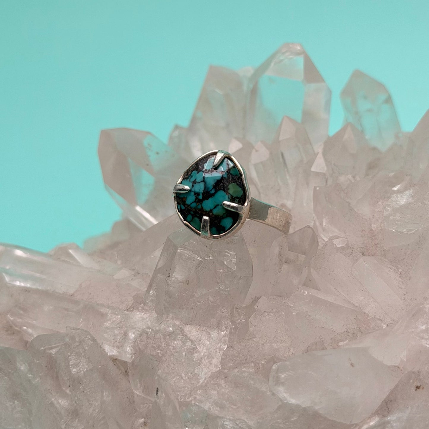 Saylor Turquoise Prong Set Ring