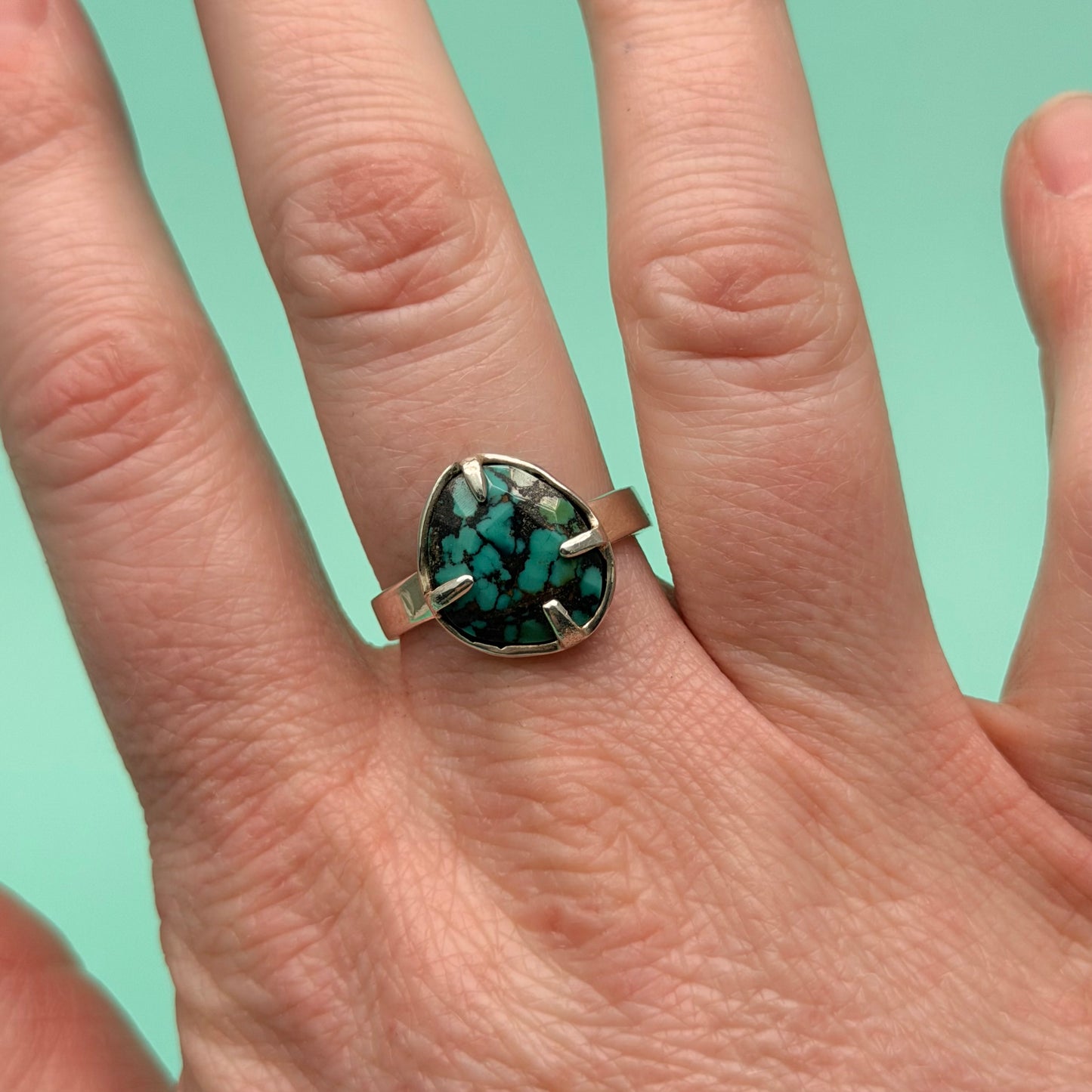 Saylor Turquoise Prong Set Ring