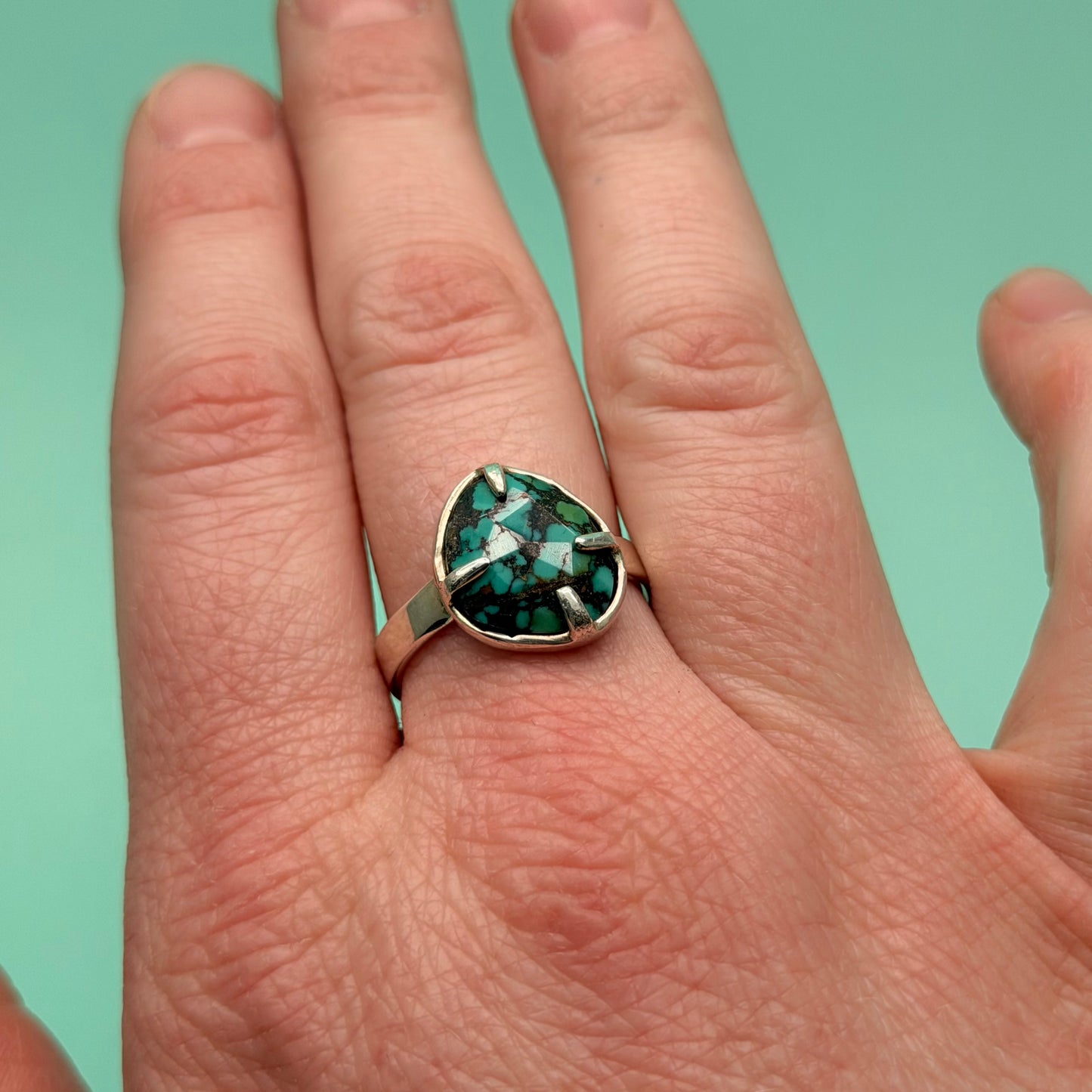Saylor Turquoise Prong Set Ring