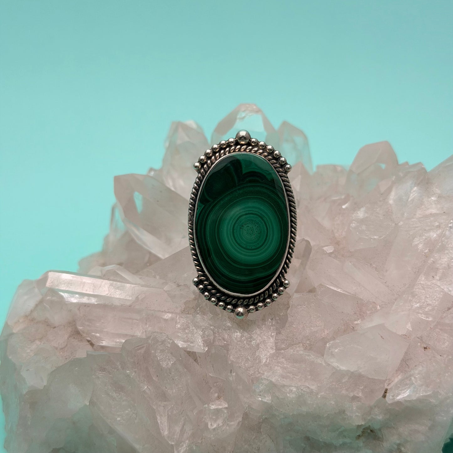 Abundance Malachite Ring
