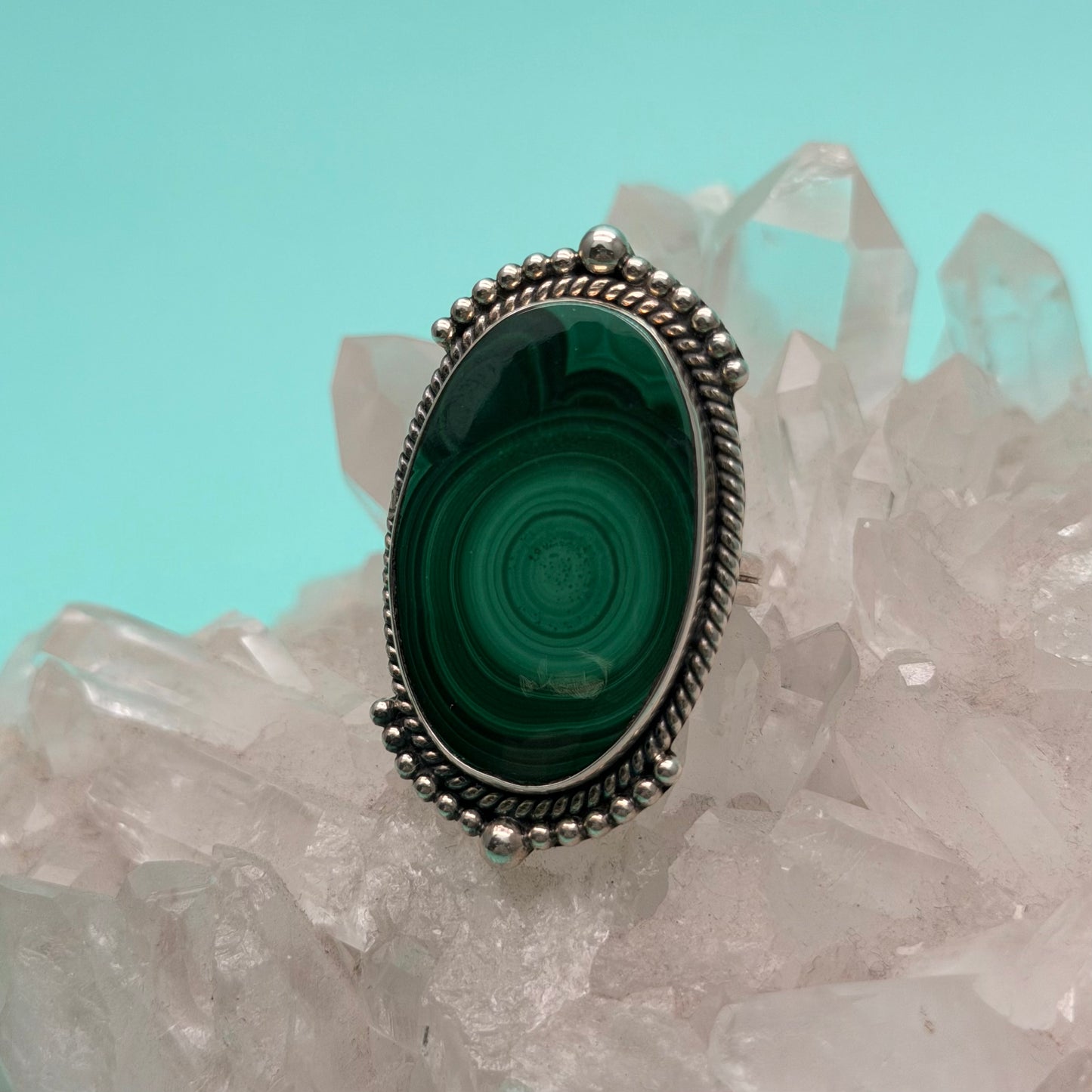 Abundance Malachite Ring