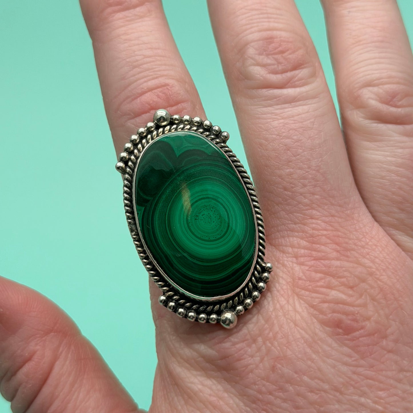 Abundance Malachite Ring