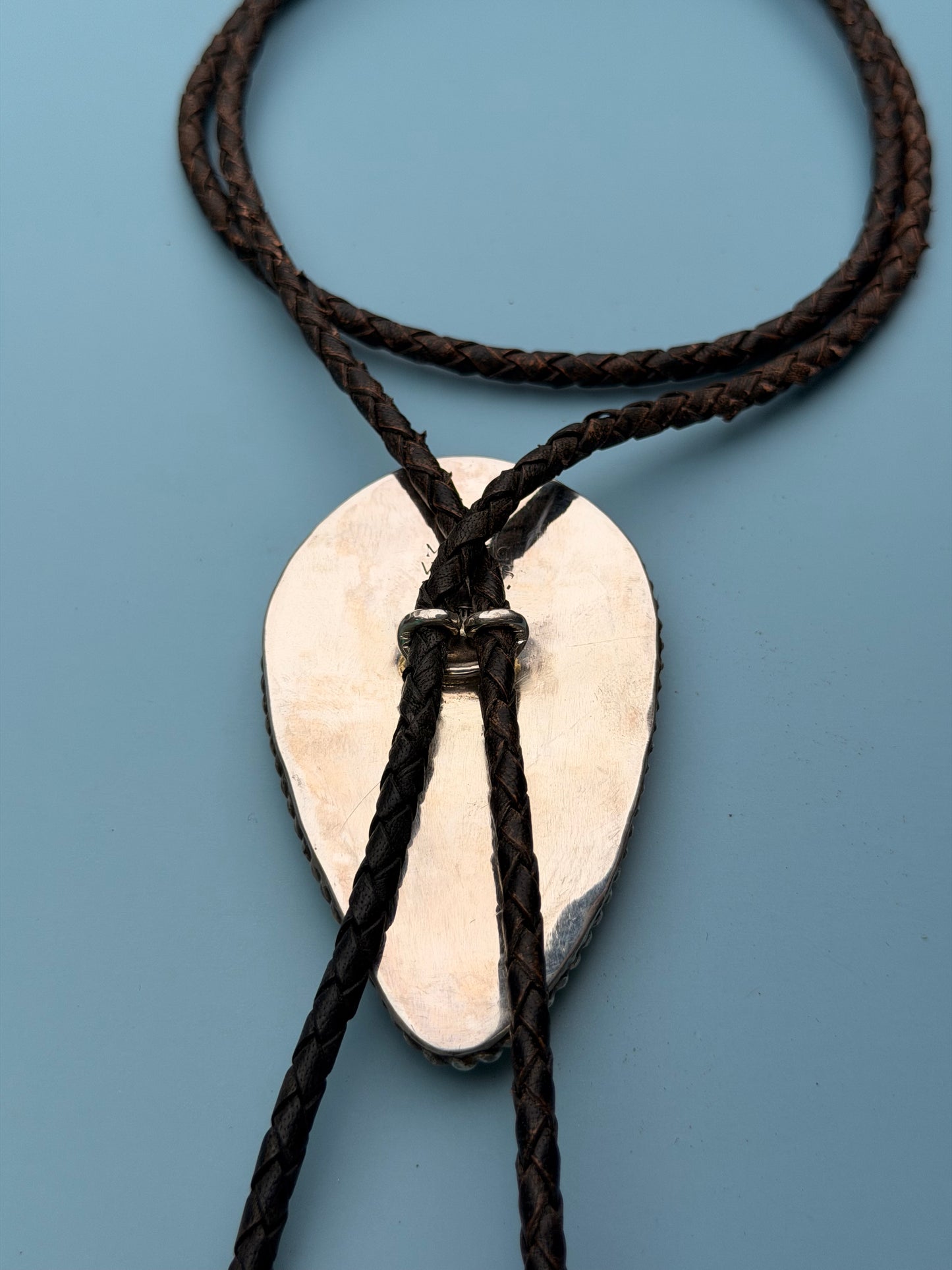 Mystic Visions HandmadeRoyston Turquoise Sterling Silver Wedding Bolo Tie | Handmade Western Groom Bolo