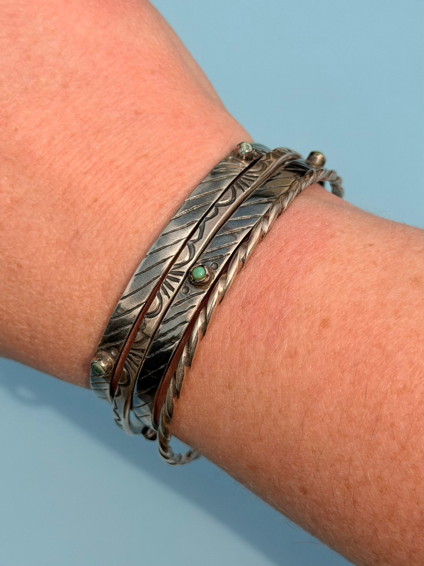 Turquoise Sterling Silver Bangles