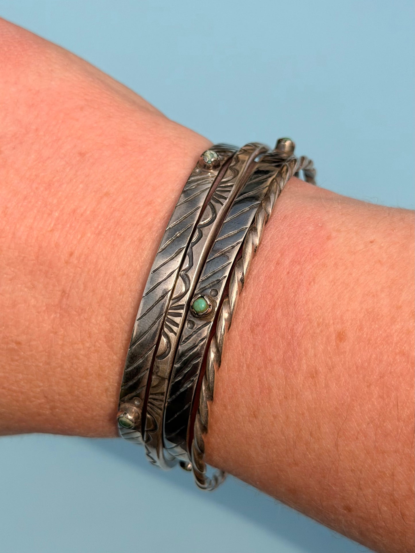 Turquoise Sterling Silver Bangles