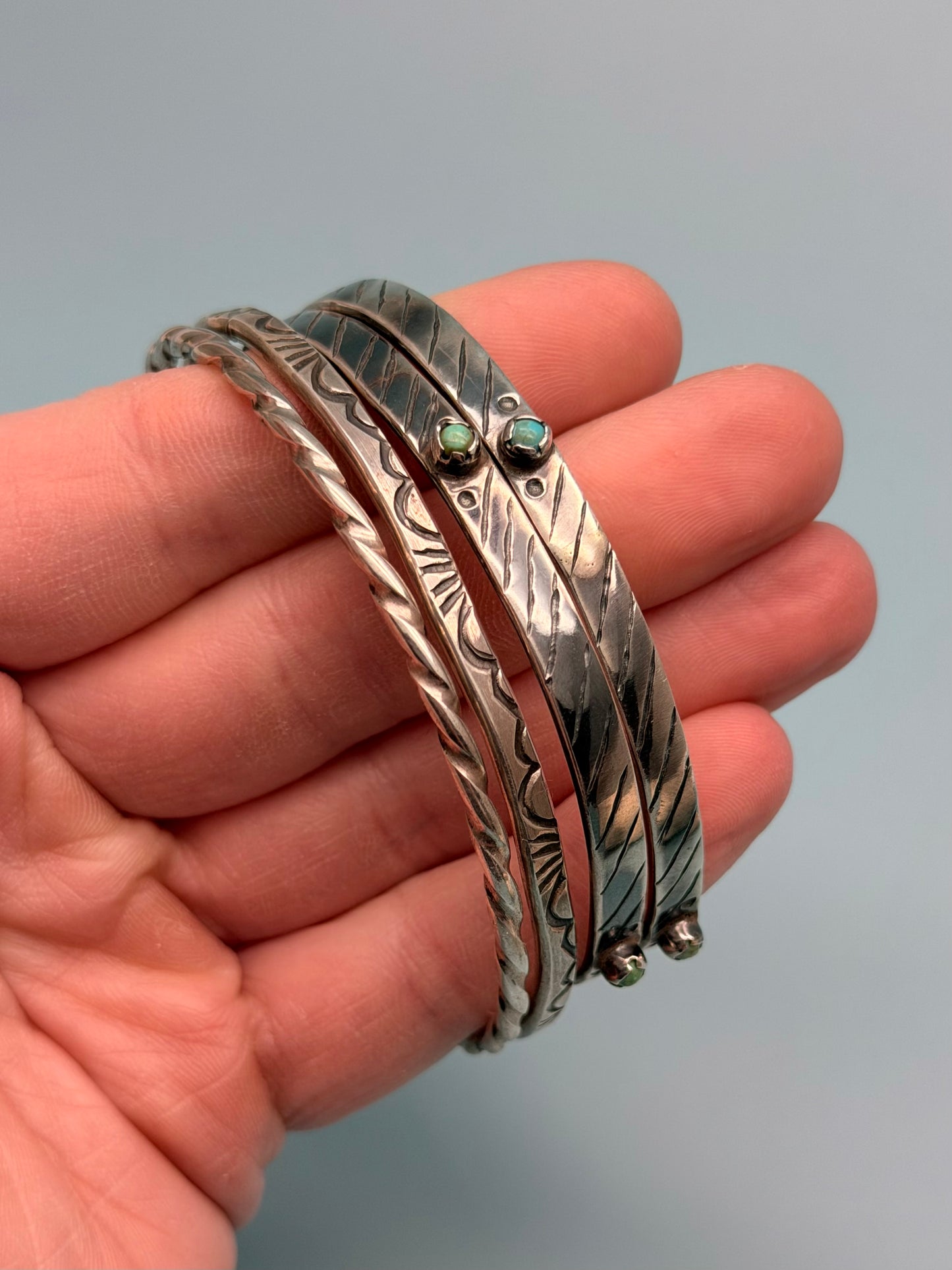 Turquoise Sterling Silver Bangles