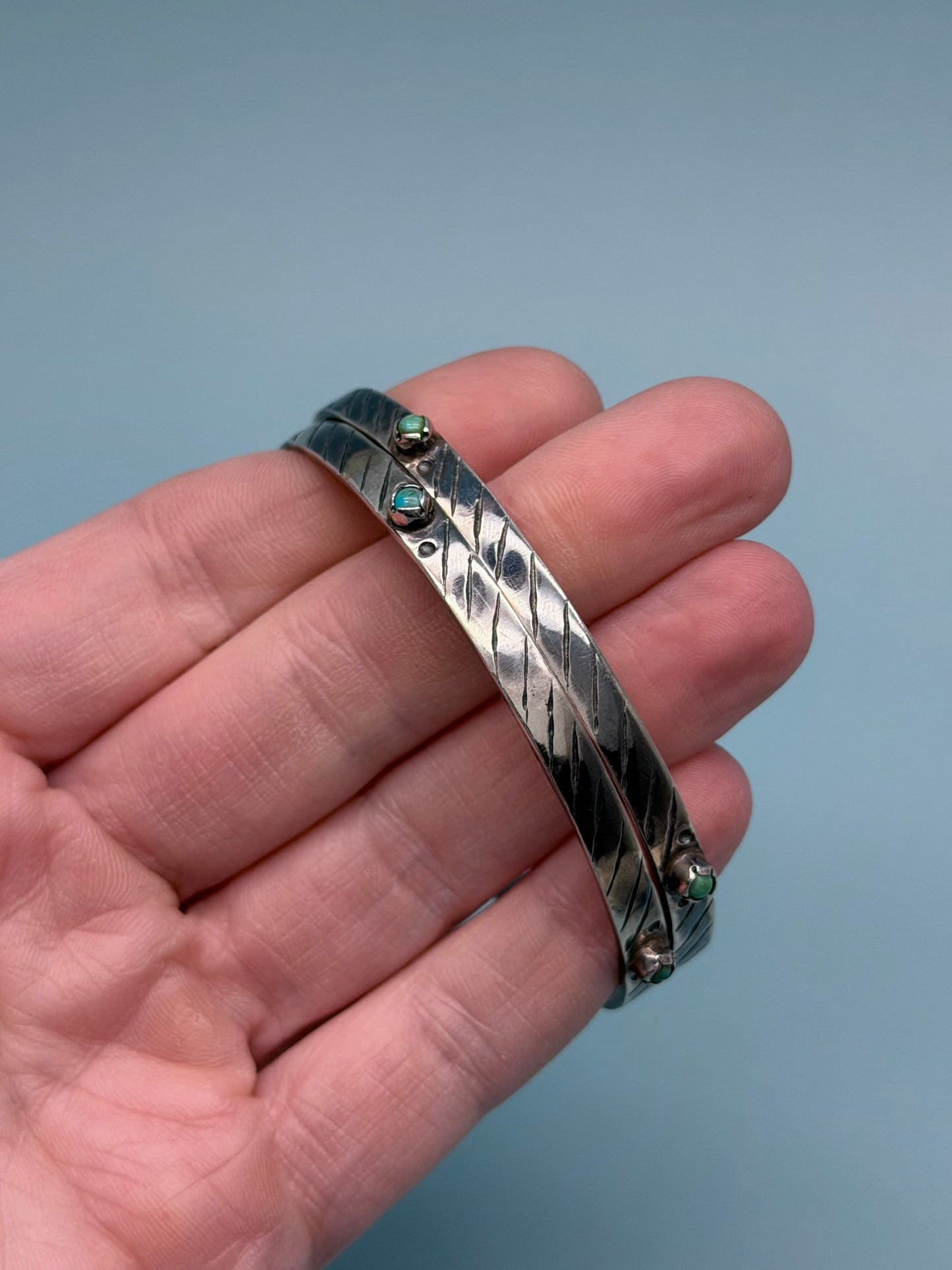 Turquoise Sterling Silver Bangles