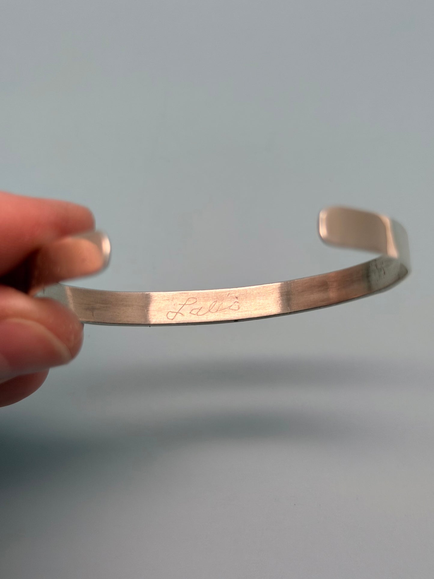 Vintage Sterling Silver Inlaid Cuff