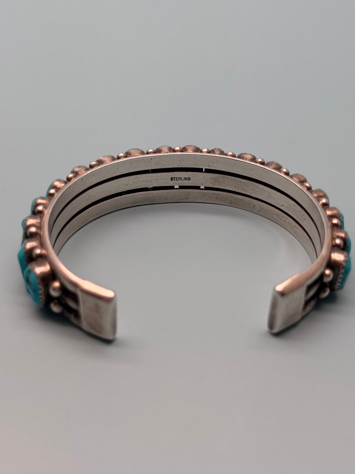 "RMN" Signed Navajo Sterling Silver Cuff