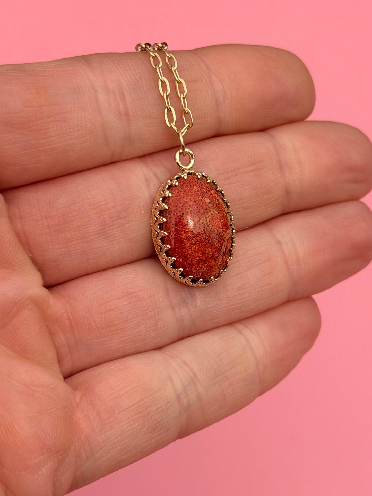 Mystic Visions Handcut Goldfilled Gemstone Necklace
