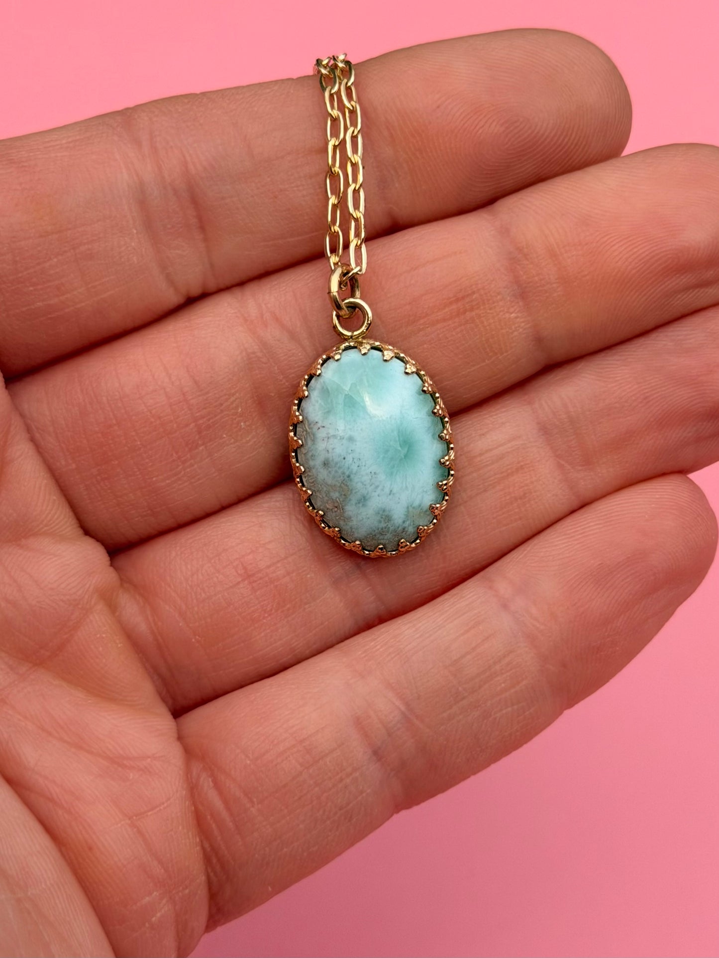 Mystic Visions Handcut Goldfilled Gemstone Necklace