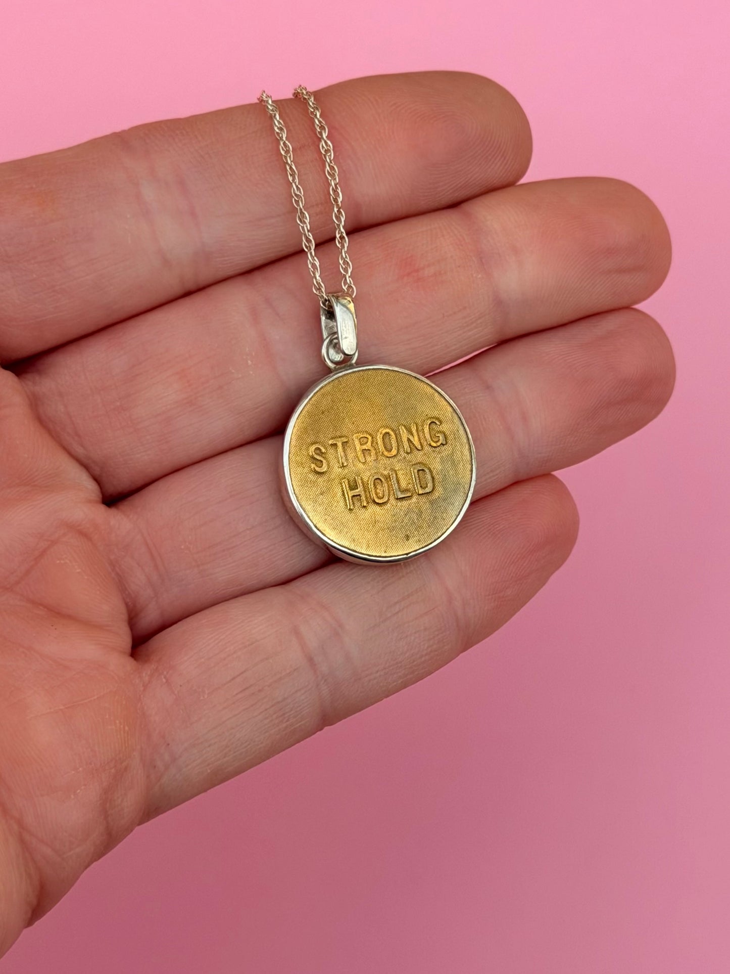 "Stronghold" Union Worker Button Necklace
