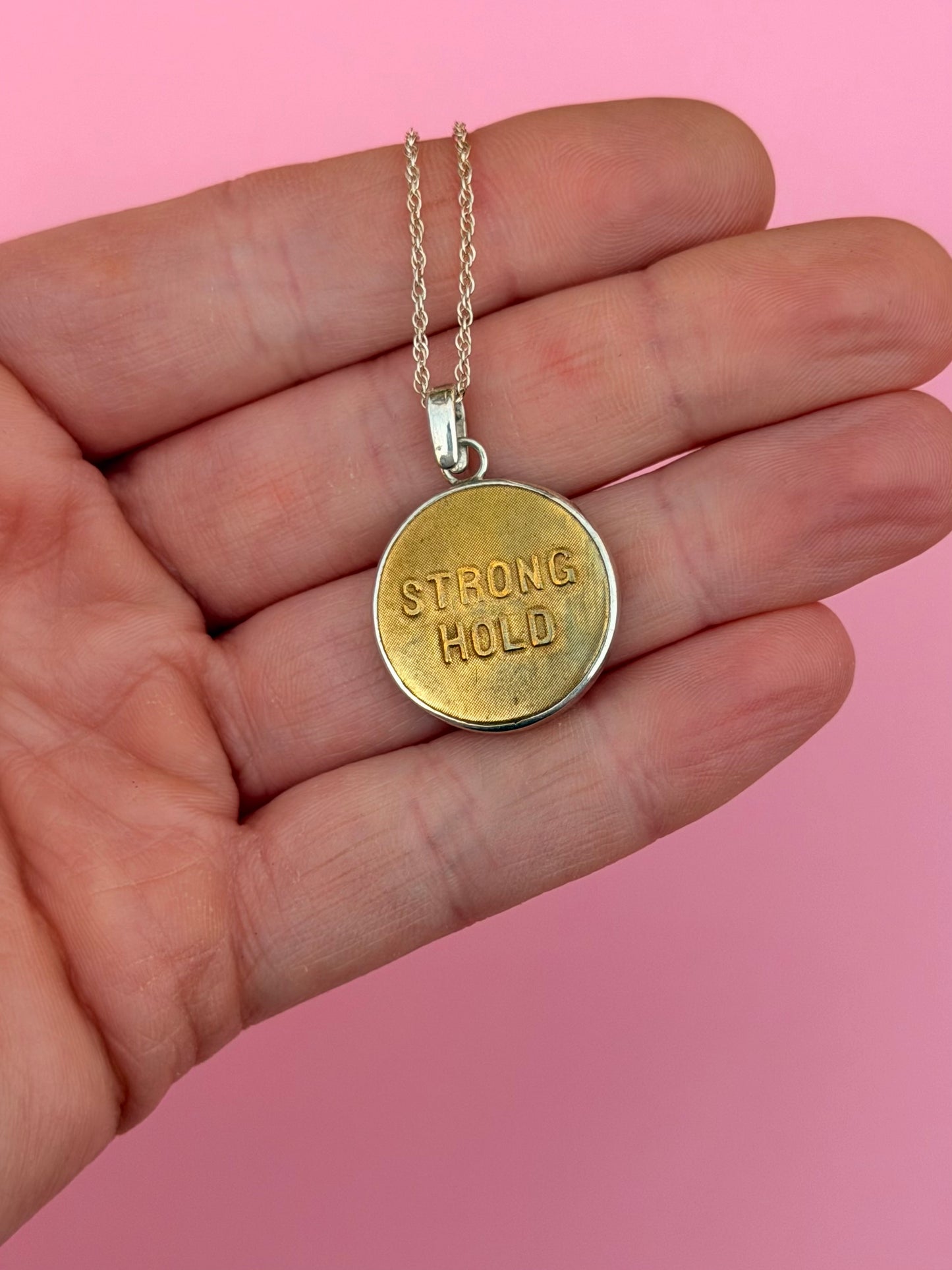 "Stronghold" Union Worker Button Necklace