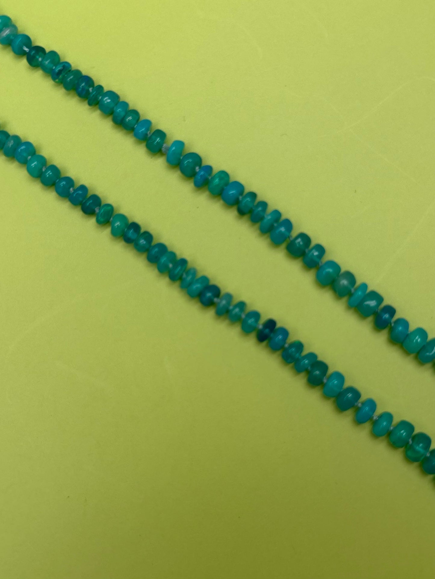 Paraiiba Blue Opal & Baroque Pearl Necklace