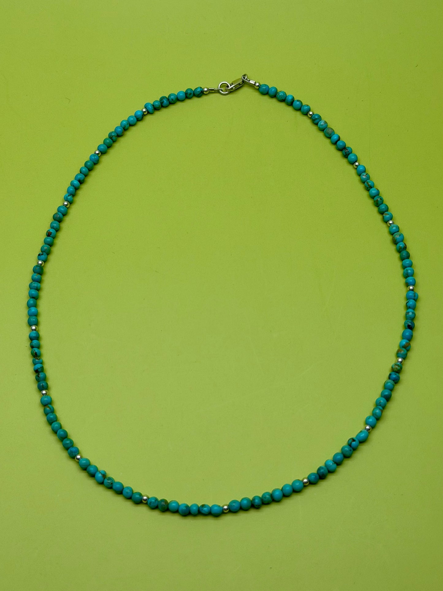 Round Kingman Turquoise Strand