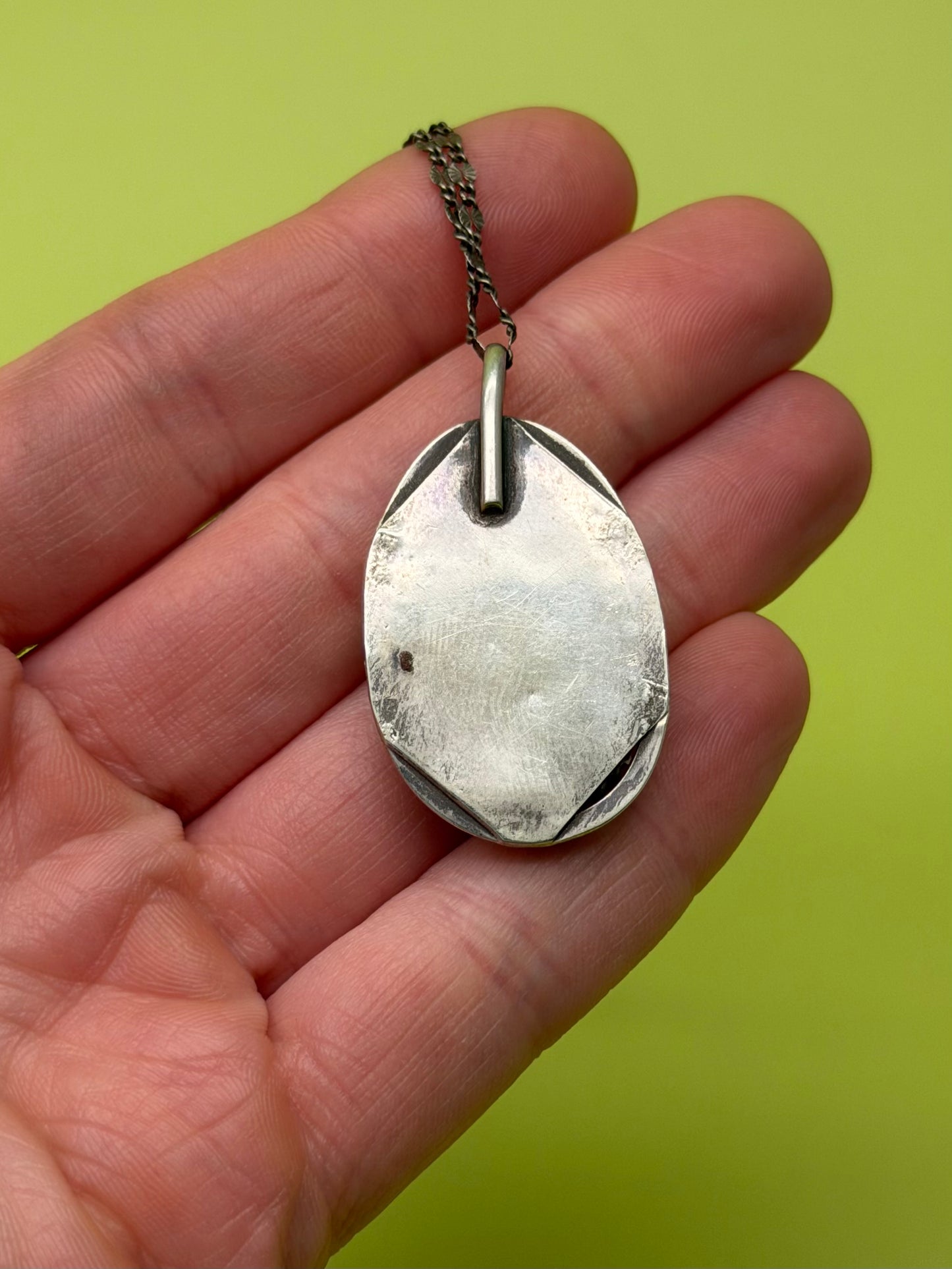 Old Pawn Turquoise Oval Necklace