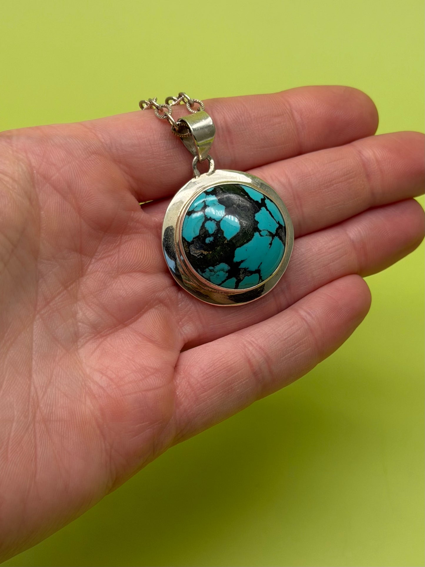 Round Turquoise Necklace